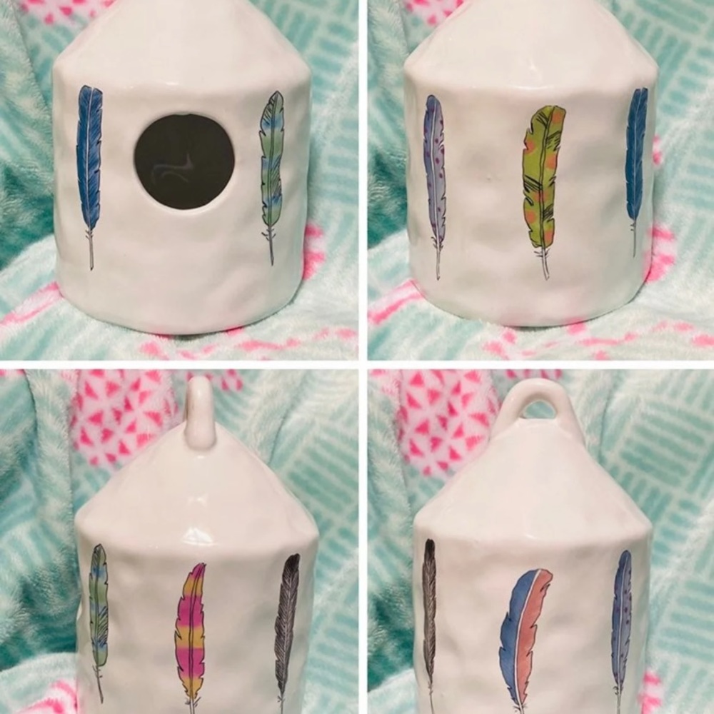 Mini Round Inspired Feather Birdhouse New